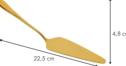 Pelle à tarte en inox doré 22 cm