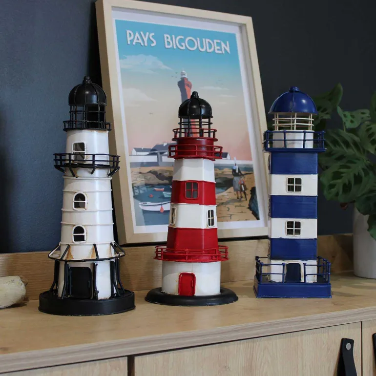 Phare en métal à led 32 cm (Modèle 2)