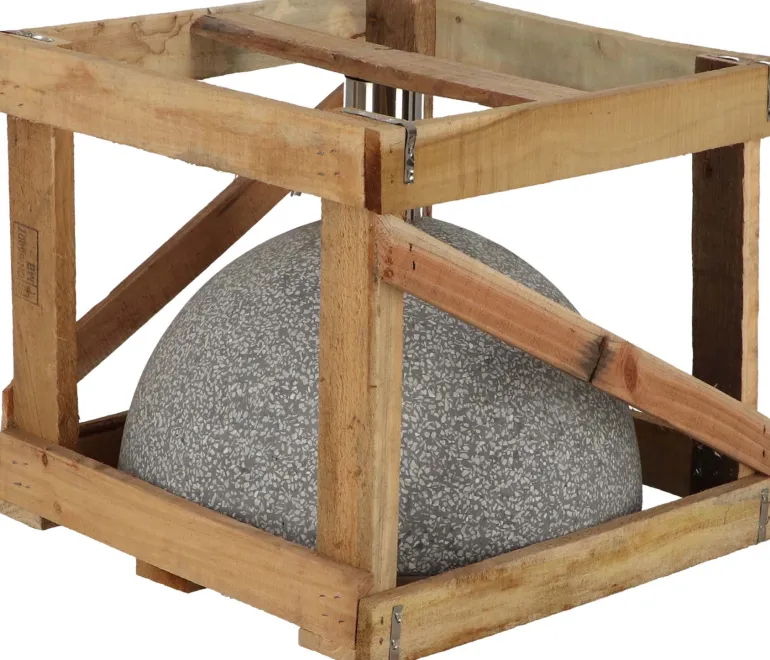 Pied de parasol granit 31,5kg (Gris clair)