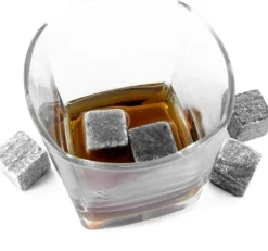 Pierres à whisky avec filet de rangement