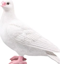 Pigeon blanc en résine 19 x 20 x 11 cm