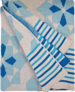 Plaid coton Ellesmere 130 x 180 cm (Bleu)