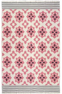 Plaid coton Ellesmere 130 x 180 cm (Rose)