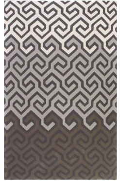 Plaid coton Symphonie 130 x 180 cm (Gris)