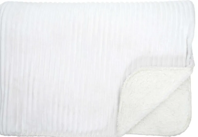 Plaid en flanelle doublure en sherpa 180 x 220 cm