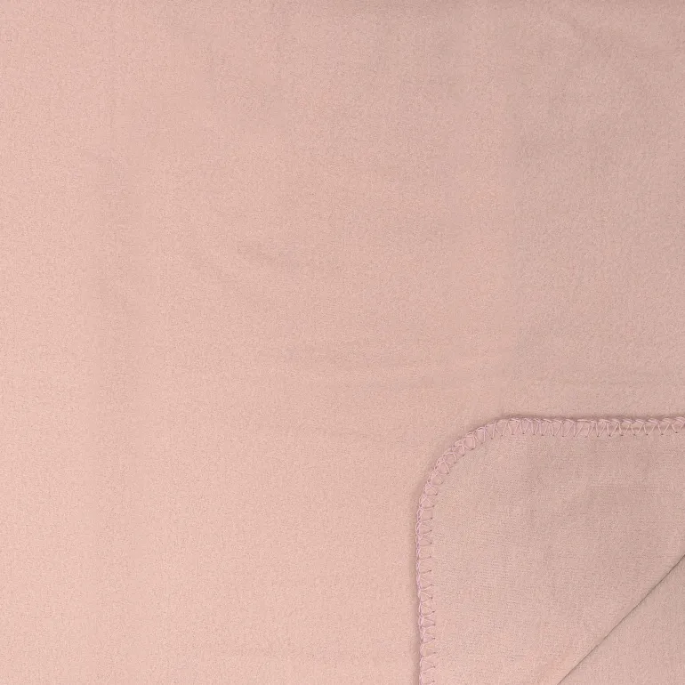 Plaid polaire uni rose 125 x 150 cm