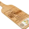 Planche apéro en bambou Bouteille de vin 50 cm
