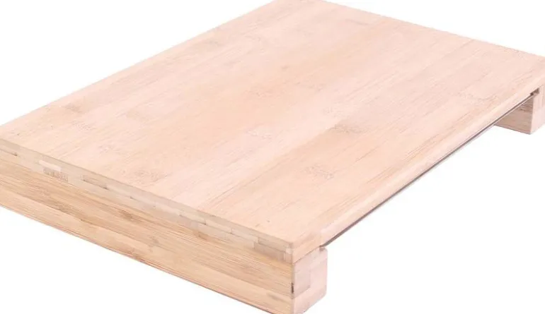 Planche à découper en bambou avec tiroir intégré (38 x 26 cm)