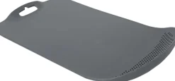 Planche à découper en polypropylène avec passoire intégrée (Gris)