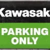 Plaque décorative en métal en relief 40 x 30 cm (Kawasaki - Parking Only)