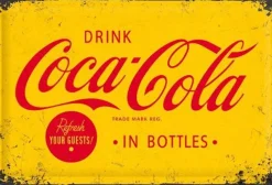 Plaque décorative en métal en relief 40 x 60 cm (Coca Cola)
