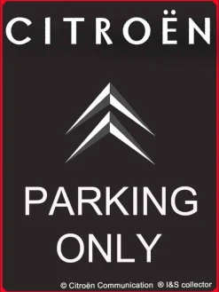 Plaque décorative en métal en relief 40 x 30 cm (Citroën Parking Only)