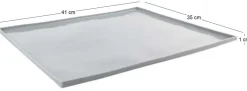 Plaque à génoise en polypropylène 41x35 cm (Gris)