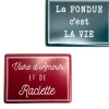 Plaques décoratives en métal Savoie (Lot de 2)