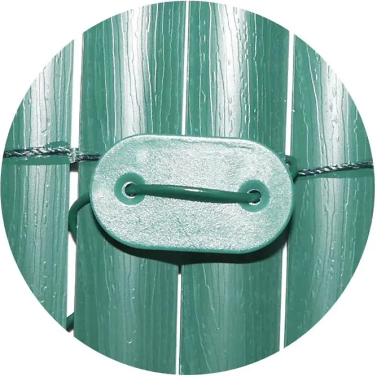 Plaquettes + fil de fixation brise-vue et canisses (Lot de 30) (Vert)