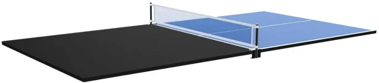 Plateau 2 en 1 dinatoire et Ping Pong pour billard convertible table 8 personnes Arizona (Noir grainé)