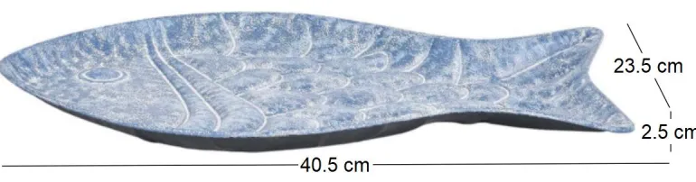 Plateau en fer Poisson