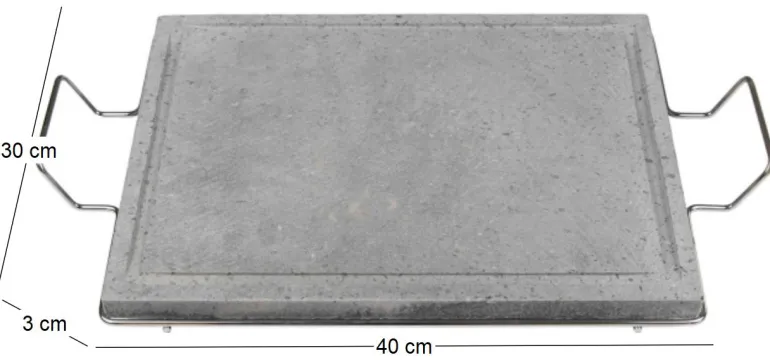 Plateau en pierre 40x30 cm Lavica