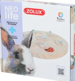Plateau à friandises en bois pour lapin Neolife