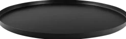 Plateau rond en métal Tray 39.5 cm (Noir)