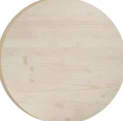 Plateau rond en pin 75 cm (Épaisseur 3 cm)