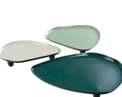 Plateaux en métal coloré Altitude (Lot de 3)