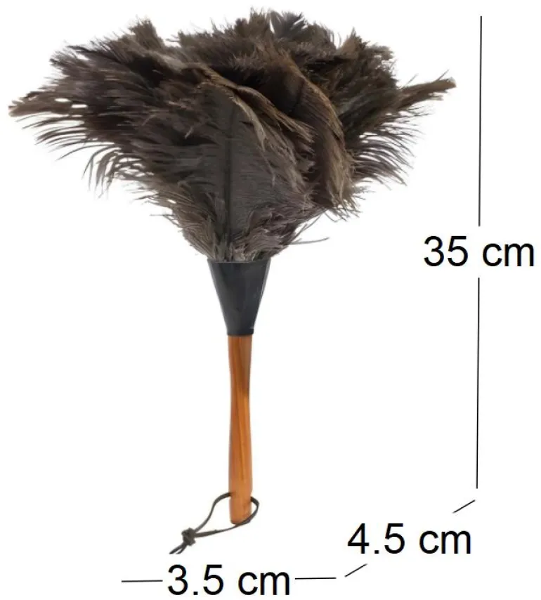 Plumeau en plumes d'autruche (35 cm)