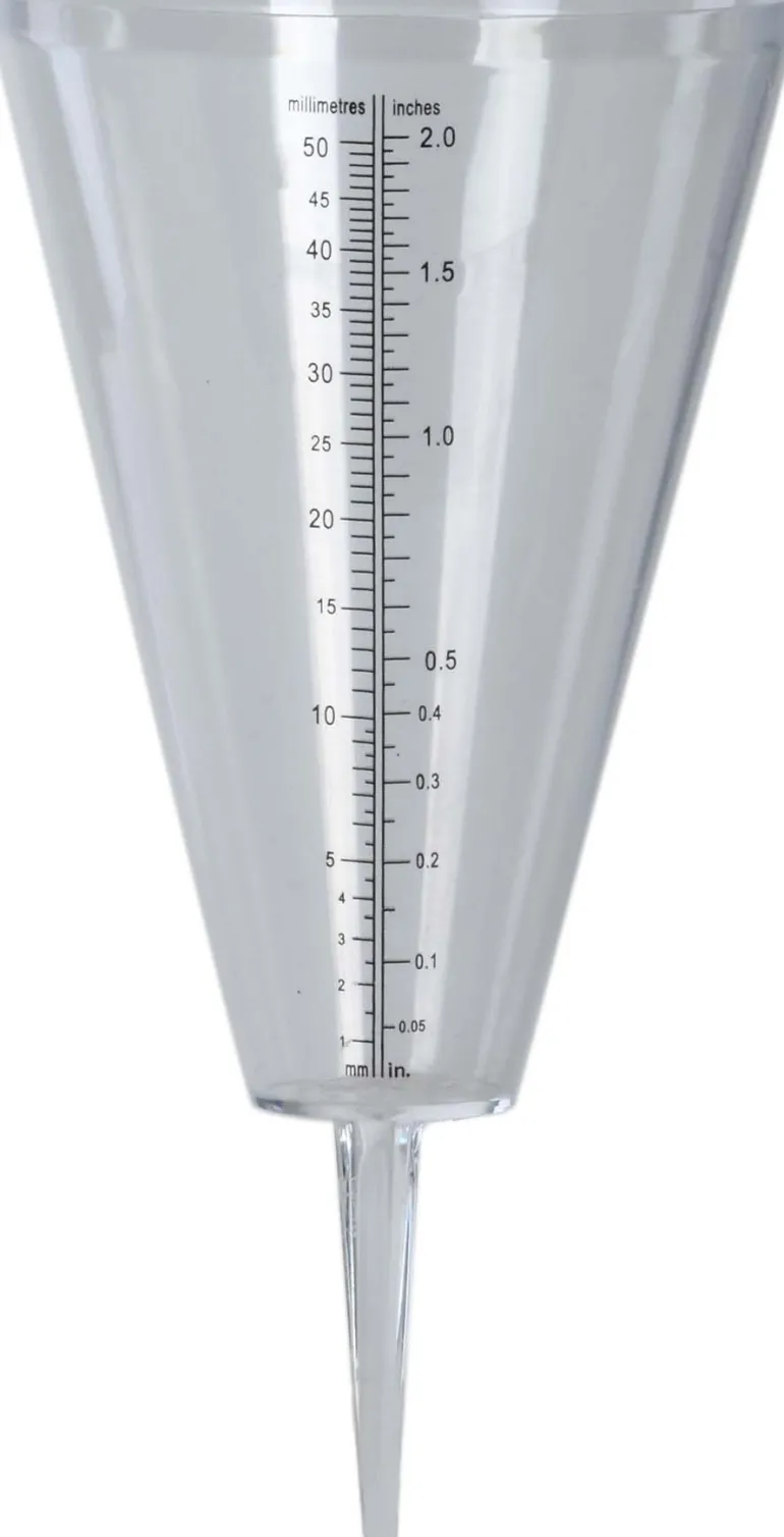 Pluviomètre en plastique Cone