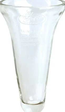Pluviomètre gradué en verre et zinc