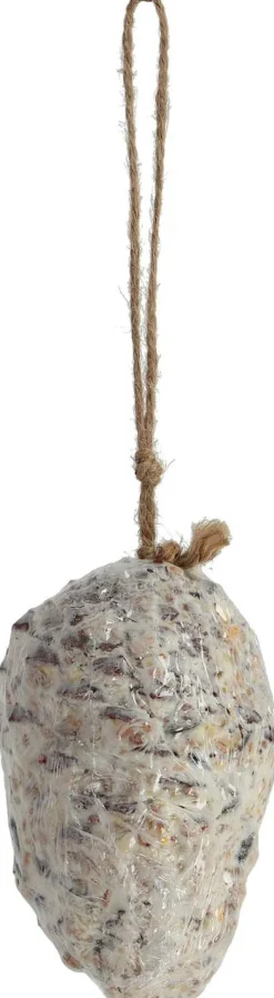 Pomme de pin fourrée de graines et graisse pour oiseaux (Lot de 2)