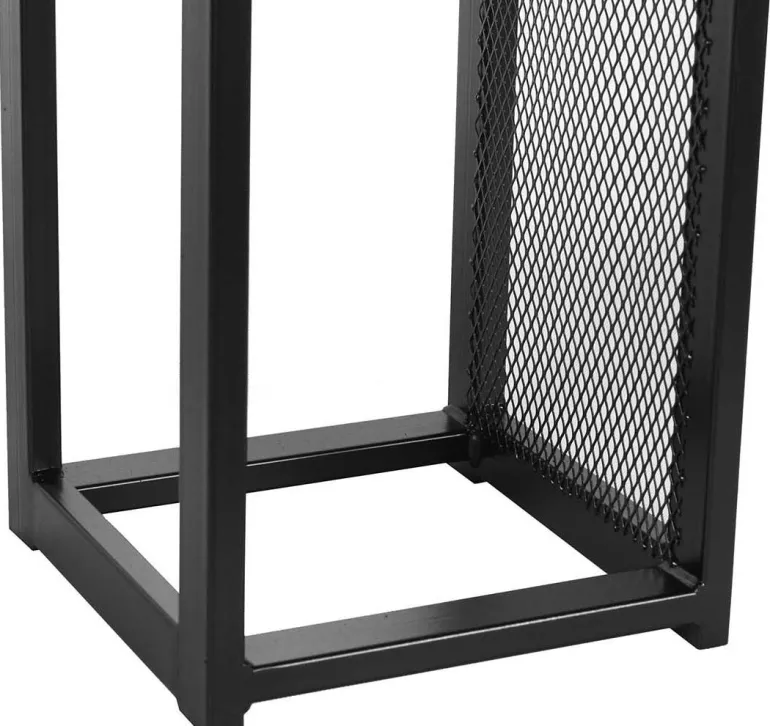 Porte-bûches design vertical en acier 120 cm