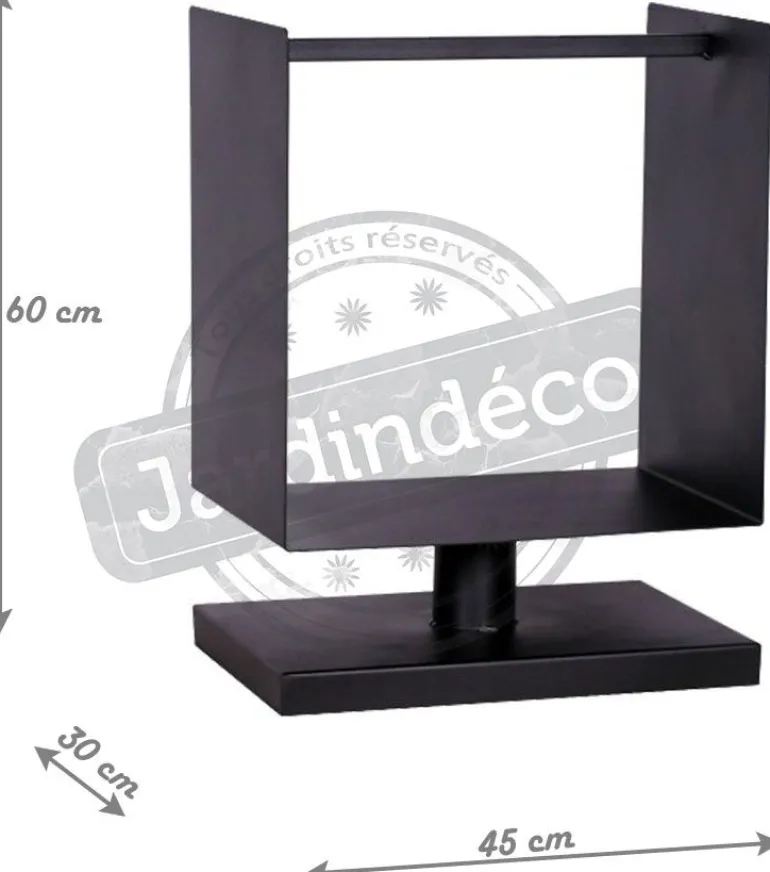 Porte-bûches sur pied design 45 cm
