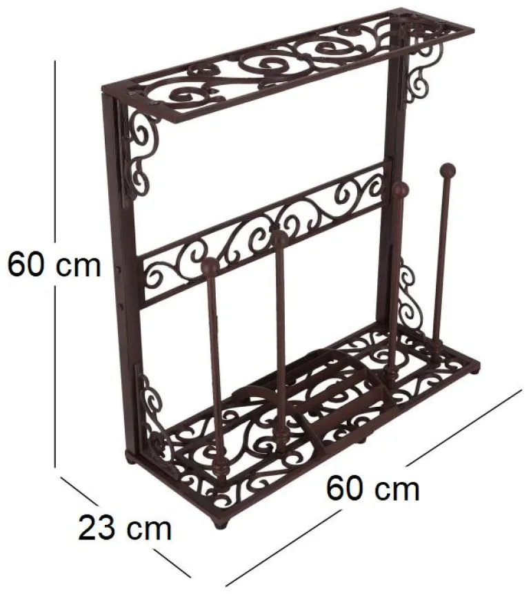 Porte bottes de jardin en fonte (2 paires)
