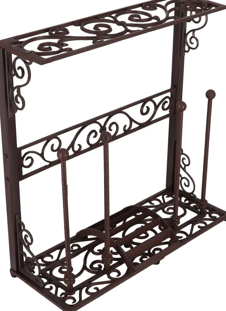 Porte bottes de jardin en fonte (2 paires)