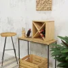 Porte bouteille de table en métal