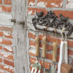 Porte manteau 4 crochets en fonte Oiseaux