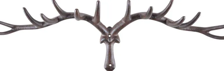 Porte manteau en fonte Cerf