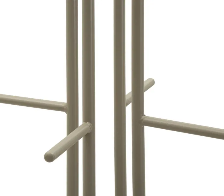 Porte manteaux en métal Saturn 45 x 28 x 178 cm (Gris)