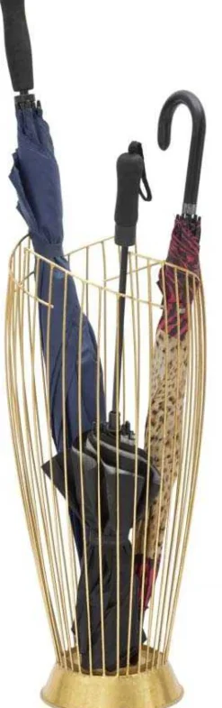 Porte parapluie en métal doré Fashion 28 x 69 cm