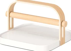 Porte-serviettes en abs et frêne Bellwood