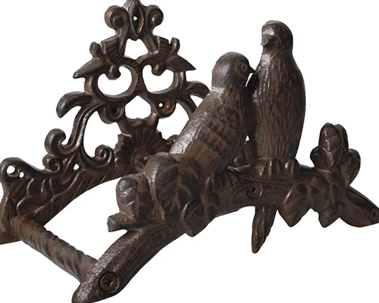 Porte tuyau fonte oiseaux