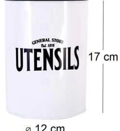 Porte-ustensiles en fer blanc General store