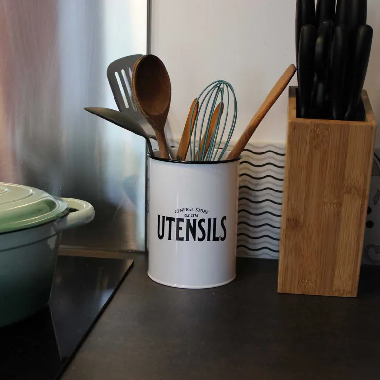 Porte-ustensiles en fer blanc General store