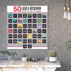 Poster 50 cases à découvrir (Lieux à découvrir)