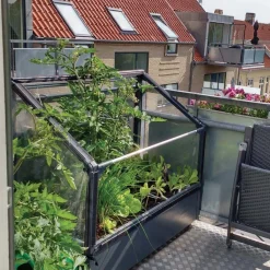 Potager mural premium à adosser avec couverture de protection