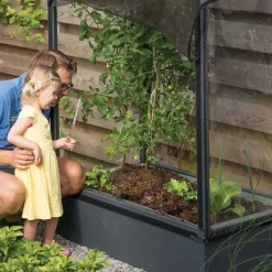 Potager mural premium à adosser avec couverture de protection