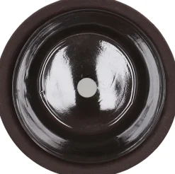 Pot de fleur en terre cuite non verni marron (15 cm)