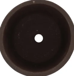 Pot de fleur en terre cuite non verni marron (15 cm)