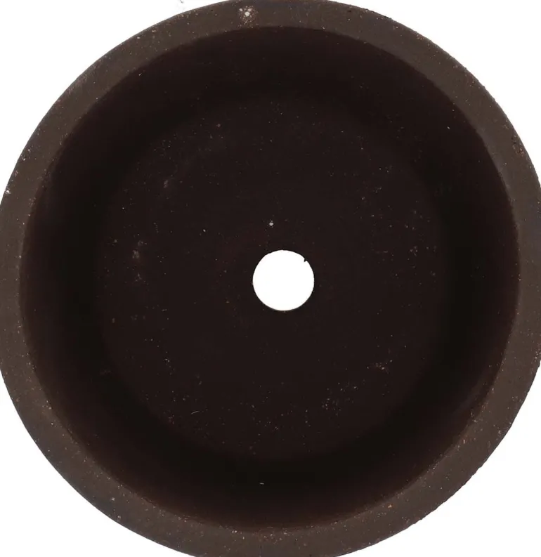 Pot de fleur en terre cuite non verni marron (15 cm)