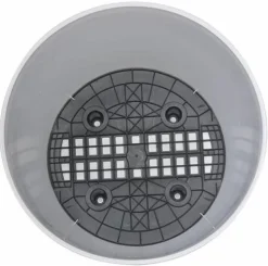 Pot en plastique rond avec réserve d'eau 35 cm Eva (Blanc)